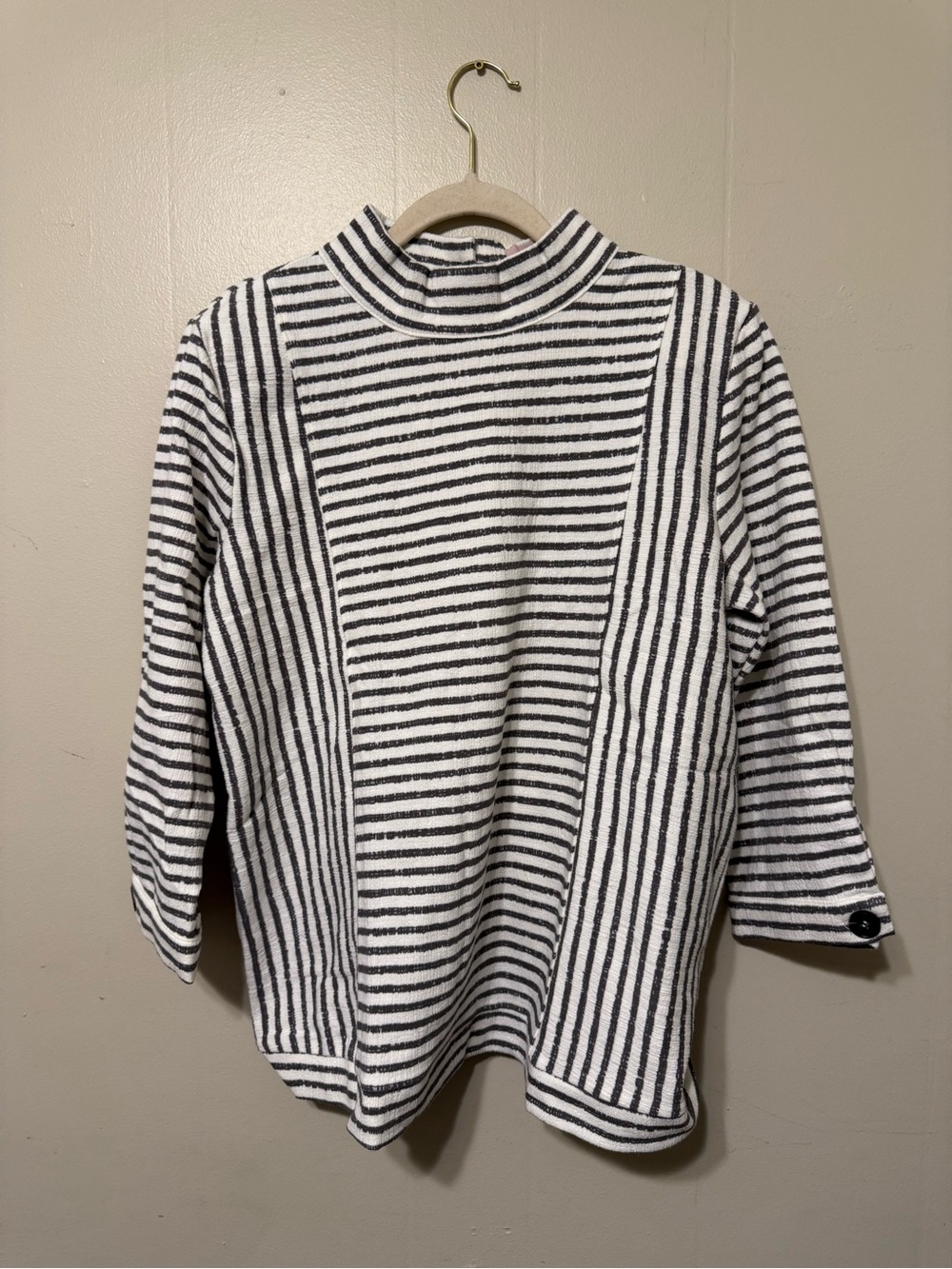 By Anthropologie One Upon a dream Striped Long-Sleeve Crewneck Shirt